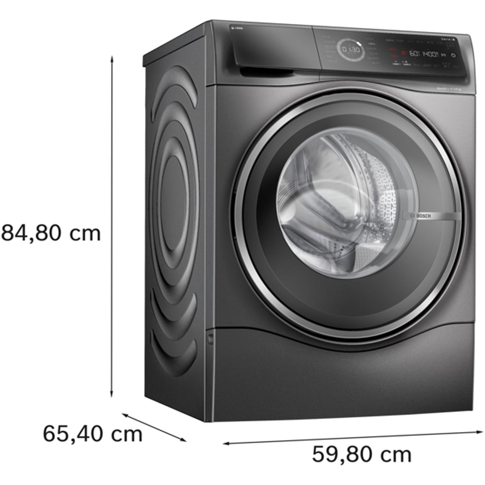 Bosch WNC254ARGB Series 8 10.5+6kg Washer Dryer with 1400 Spin Graphite - D Rated
