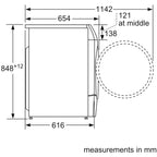 Bosch WNC254ARGB Series 8 10.5+6kg Washer Dryer with 1400 Spin Graphite - D Rated
