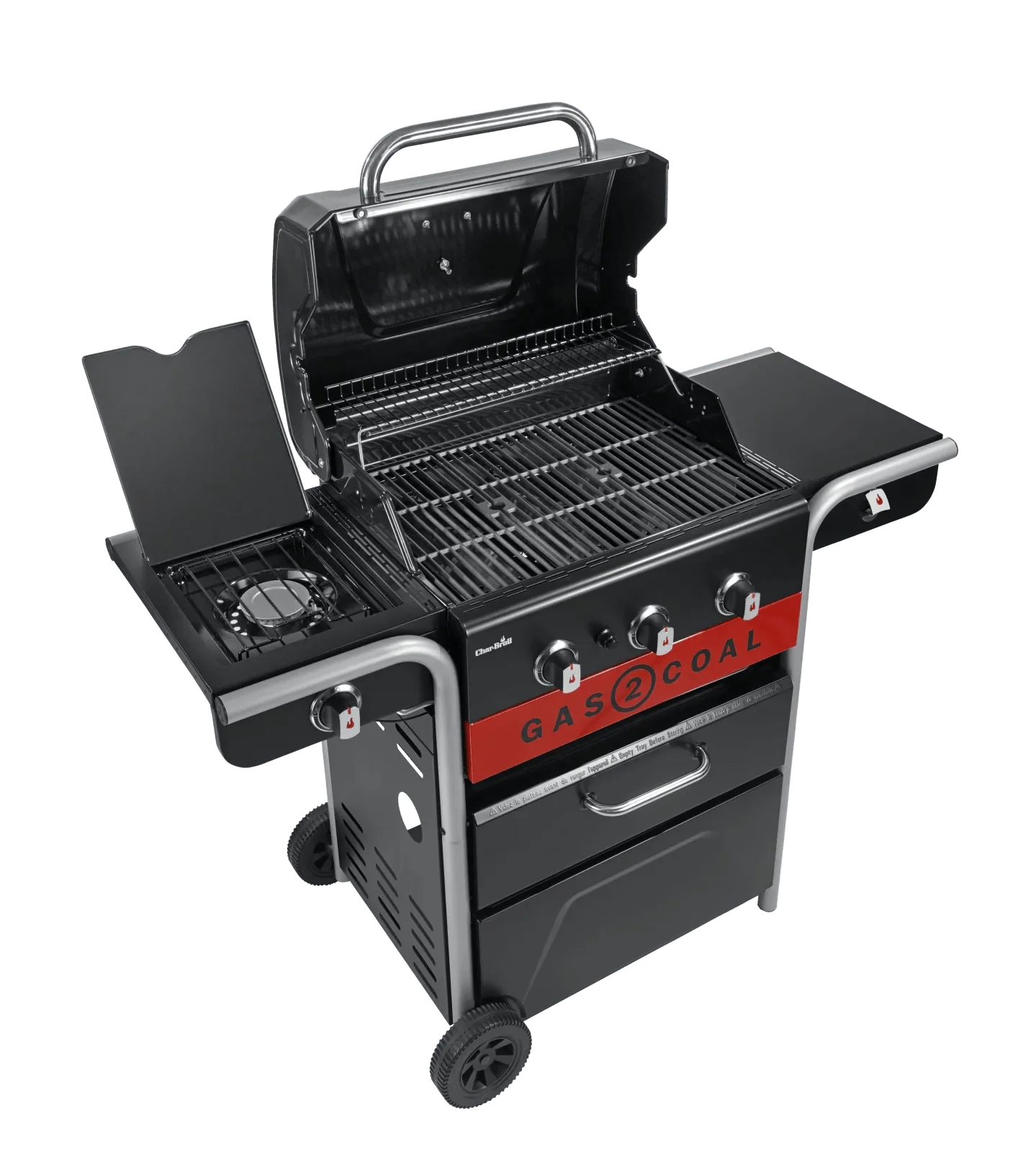 Char-Broil 3 Burner Gas2Coal 2.0 Hybrid Gas & Charcoal BBQ (140925)