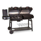 Char-Griller Duo™ 5050 Gas and Charcoal BBQ with Side Burner