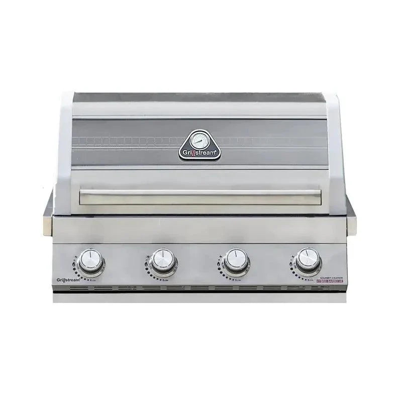 Grillstream Gourmet 4 Burner Built-In Hybrid Gas BBQ with Side Burner