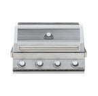 Grillstream Gourmet 4 Burner Built-In Hybrid Gas BBQ with Side Burner