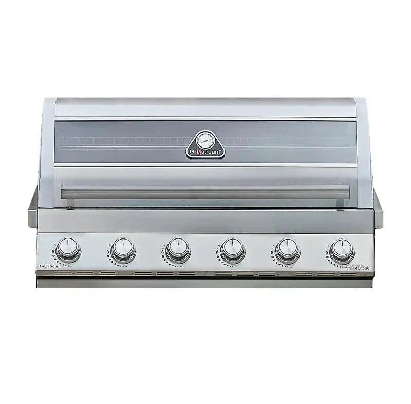 Grillstream Gourmet 6 Burner Built-In Hybrid Gas BBQ with Side Burner