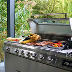Grillstream Island 6 Burner Hybrid Gas & Charcoal BBQ