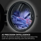 Haier HWD80BP14367TU 8+5kg 1400 Spin Freestanding Washer Dryer White - A Rated