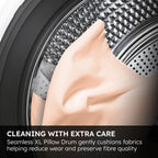 Haier HWD80BP14367TU 8+5kg 1400 Spin Freestanding Washer Dryer White - A Rated