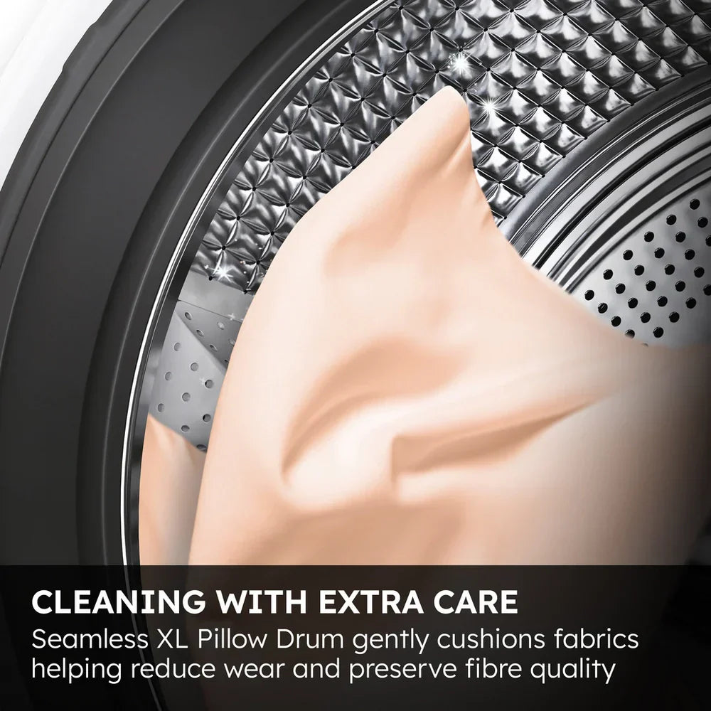 Haier HWD80BP14367TU 8+5kg 1400 Spin Freestanding Washer Dryer White - A Rated