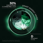 Haier HWD80BP14367TU 8+5kg 1400 Spin Freestanding Washer Dryer White - A Rated