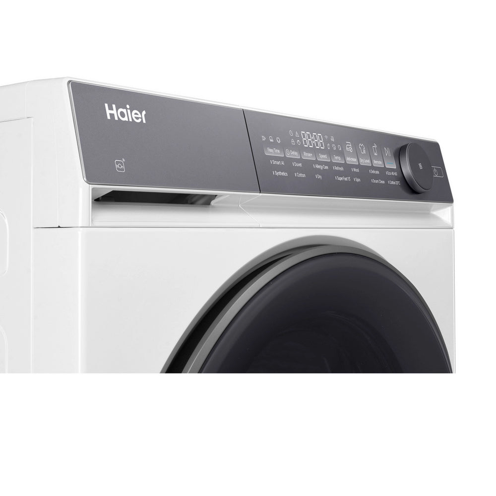 Haier HWD80BP14367TU 8+5kg 1400 Spin Freestanding Washer Dryer White - A Rated