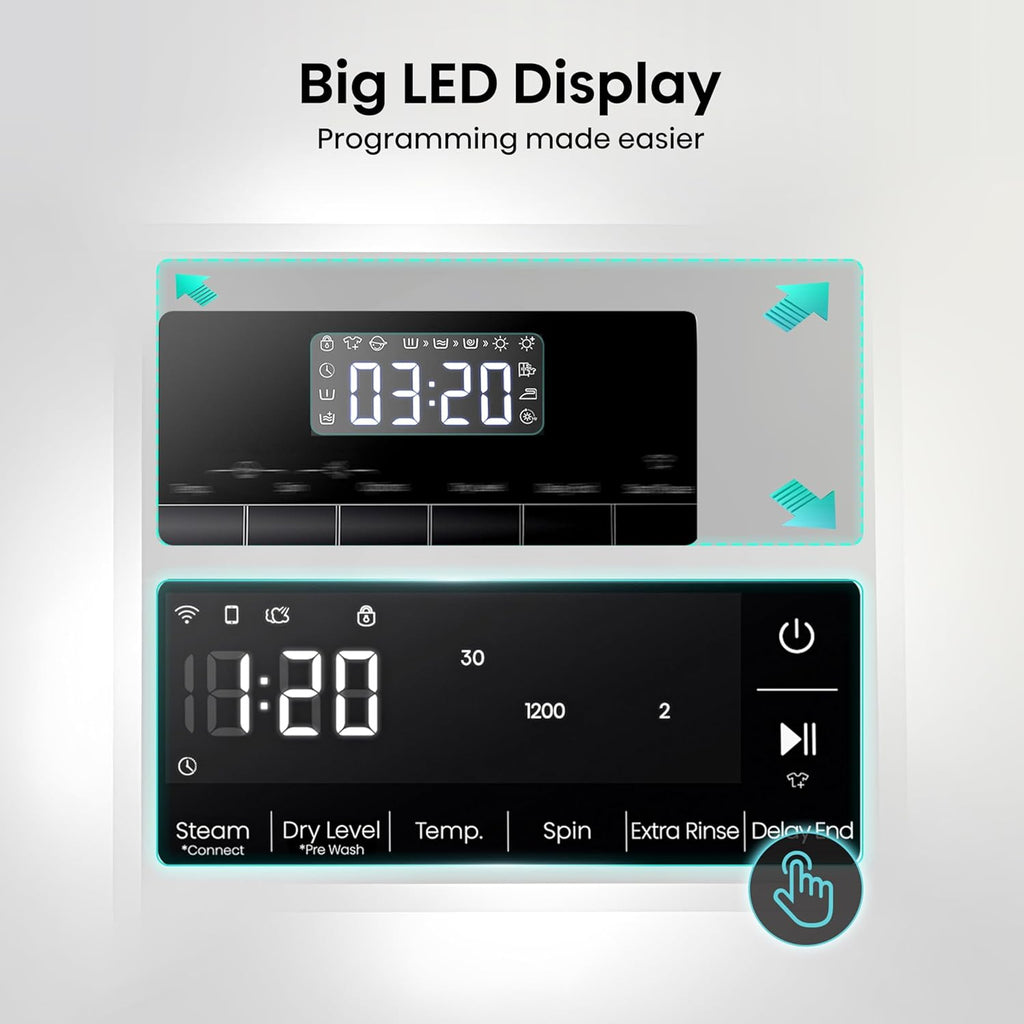 Hisense WD3S8043BW3 3S Series 8+5kg 1400 Spin WiFi-enabled Washer Dryer White