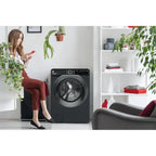 Hoover HD496AMBCB 1-80 H-WASH 500 WiFi Connected 9+6kg 1400 Spin Washer Dryer Black
