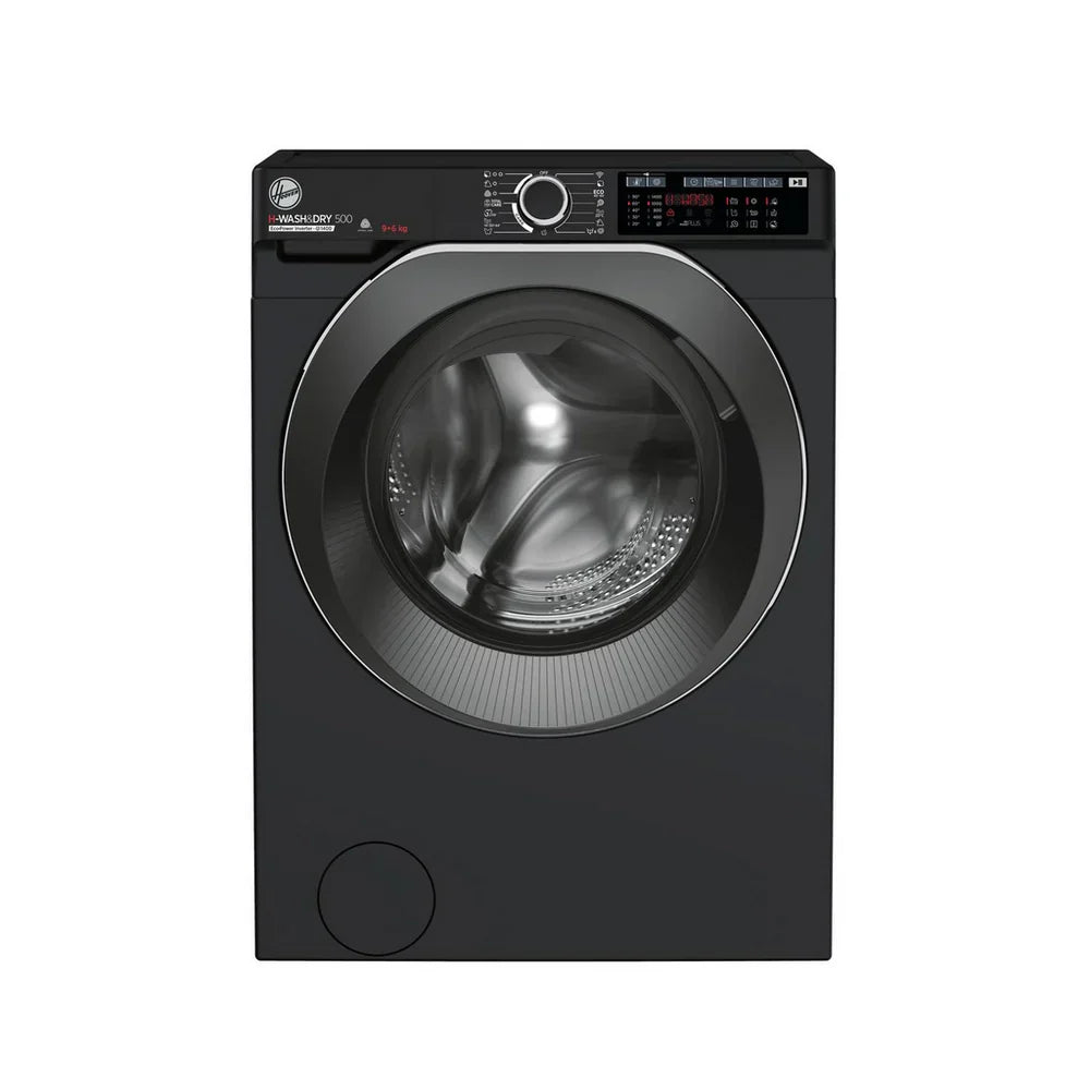 Hoover HD496AMBCB 1-80 H-WASH 500 WiFi Connected 9+6kg 1400 Spin Washer Dryer Black