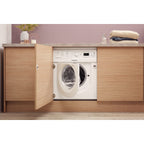 Hotpoint BIWDHG75148UKN 7+5kg 1400 Spin Built In Washer Dryer With Anti-Stain White