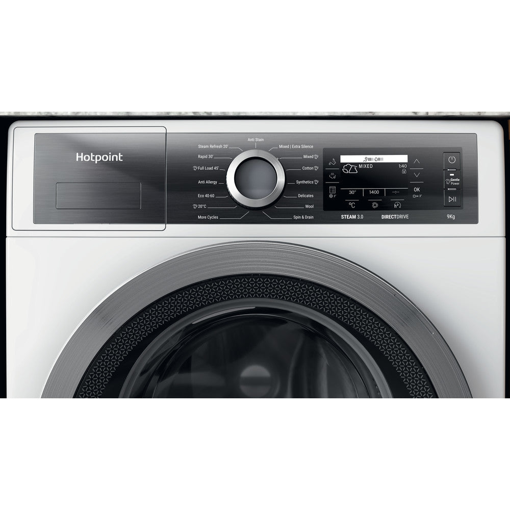 Hotpoint H799GPOWERUK 9Kg 1400 Spin Freestanding Washing Machine White