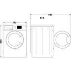 Hotpoint NDB8635WUK 8+6KG Washer Dryer with 1400 Spin White