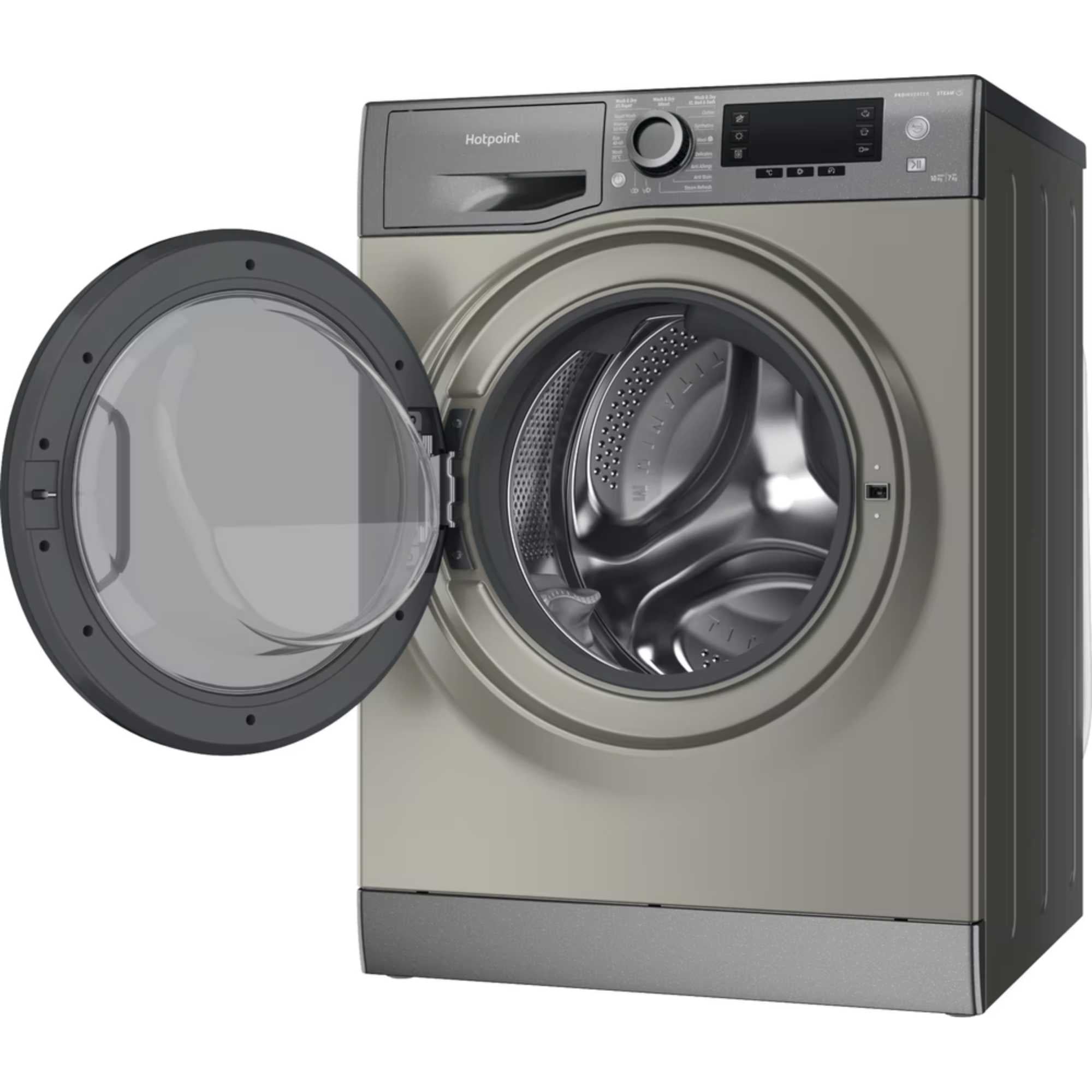 Hotpoint NDD10748GDAUK 10+7kg 1400 Spin Freestanding Washer Dryer Graphite
