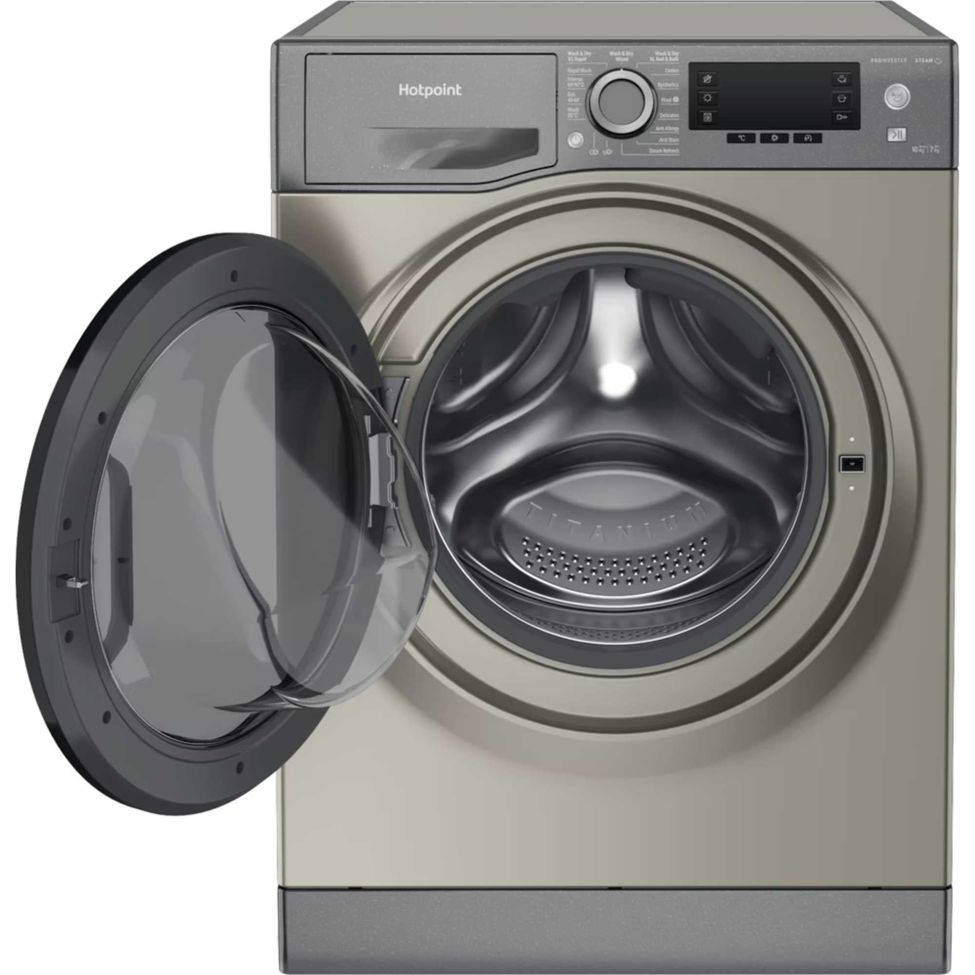 Hotpoint NDD10748GDAUK 10+7kg 1400 Spin Freestanding Washer Dryer Graphite