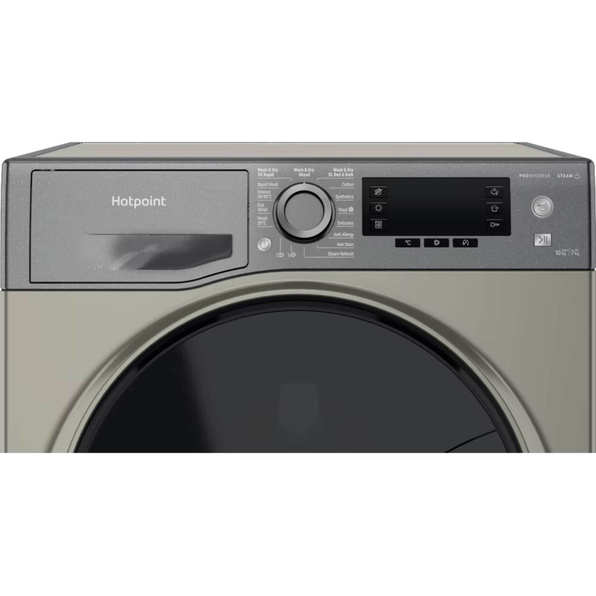 Hotpoint NDD10748GDAUK 10+7kg 1400 Spin Freestanding Washer Dryer Graphite