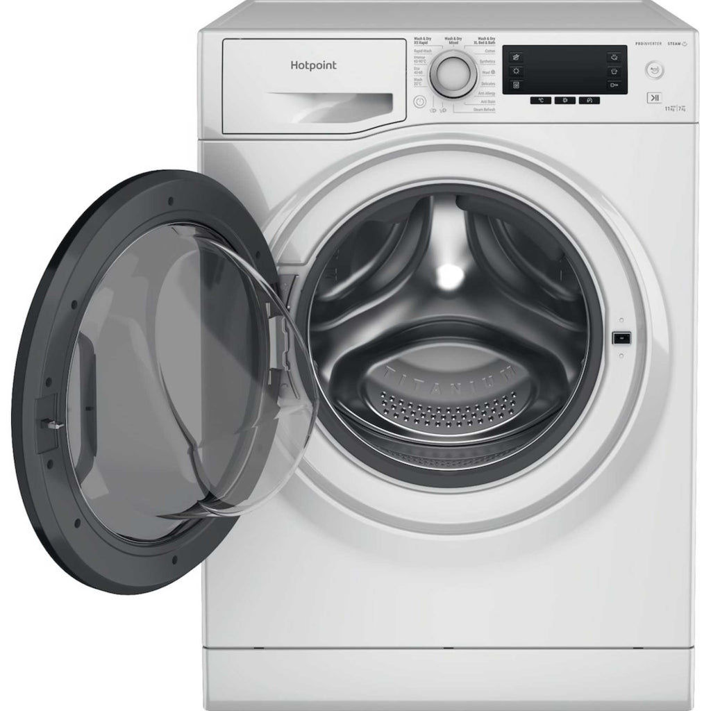 Hotpoint NDD11748DAUK 11+7kg 1400 Spin ActiveCare Freestanding Washer Dryer White