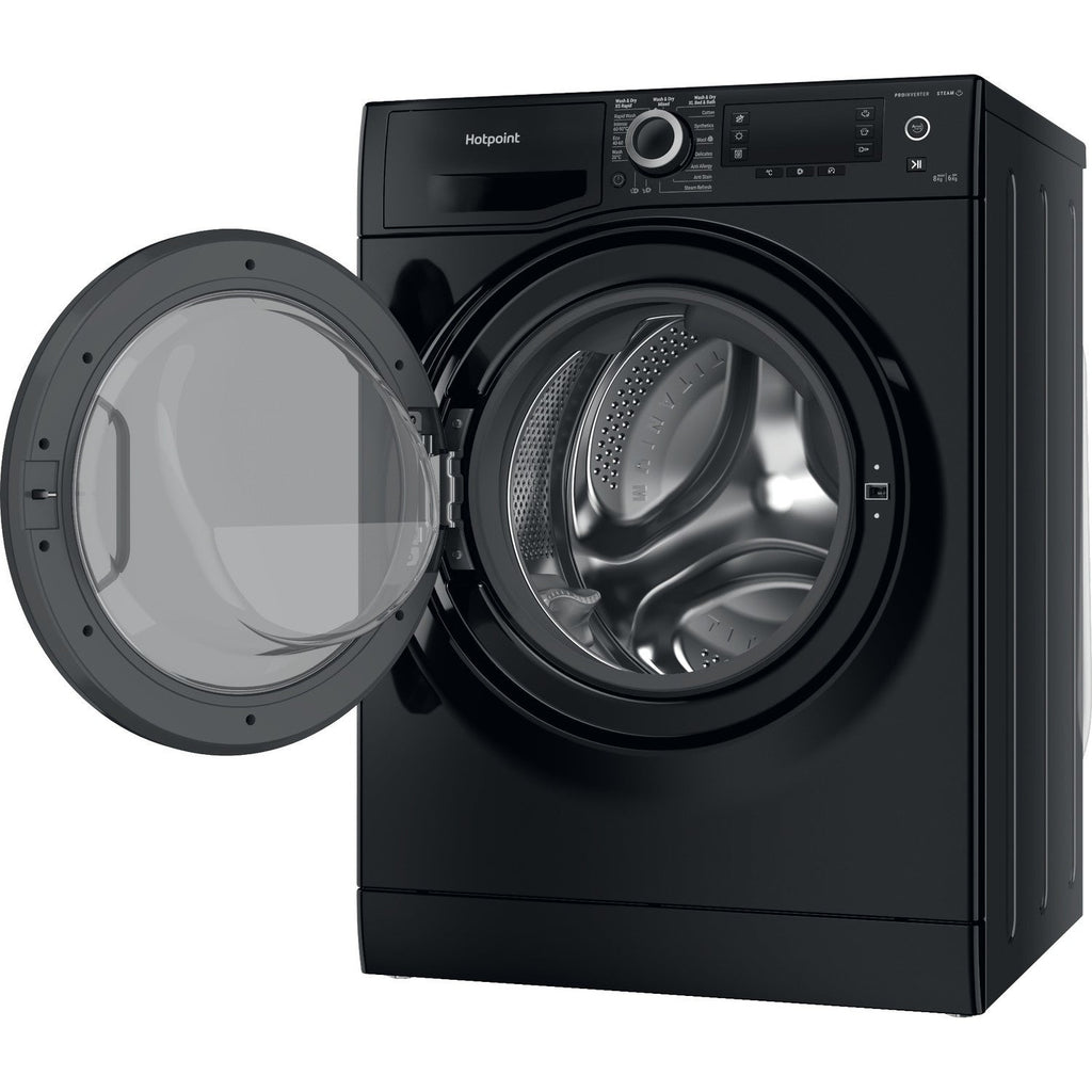 Hotpoint NDD86448BDAUK 8+6kg ActiveCare 1400 Spin Washer Dryer Black
