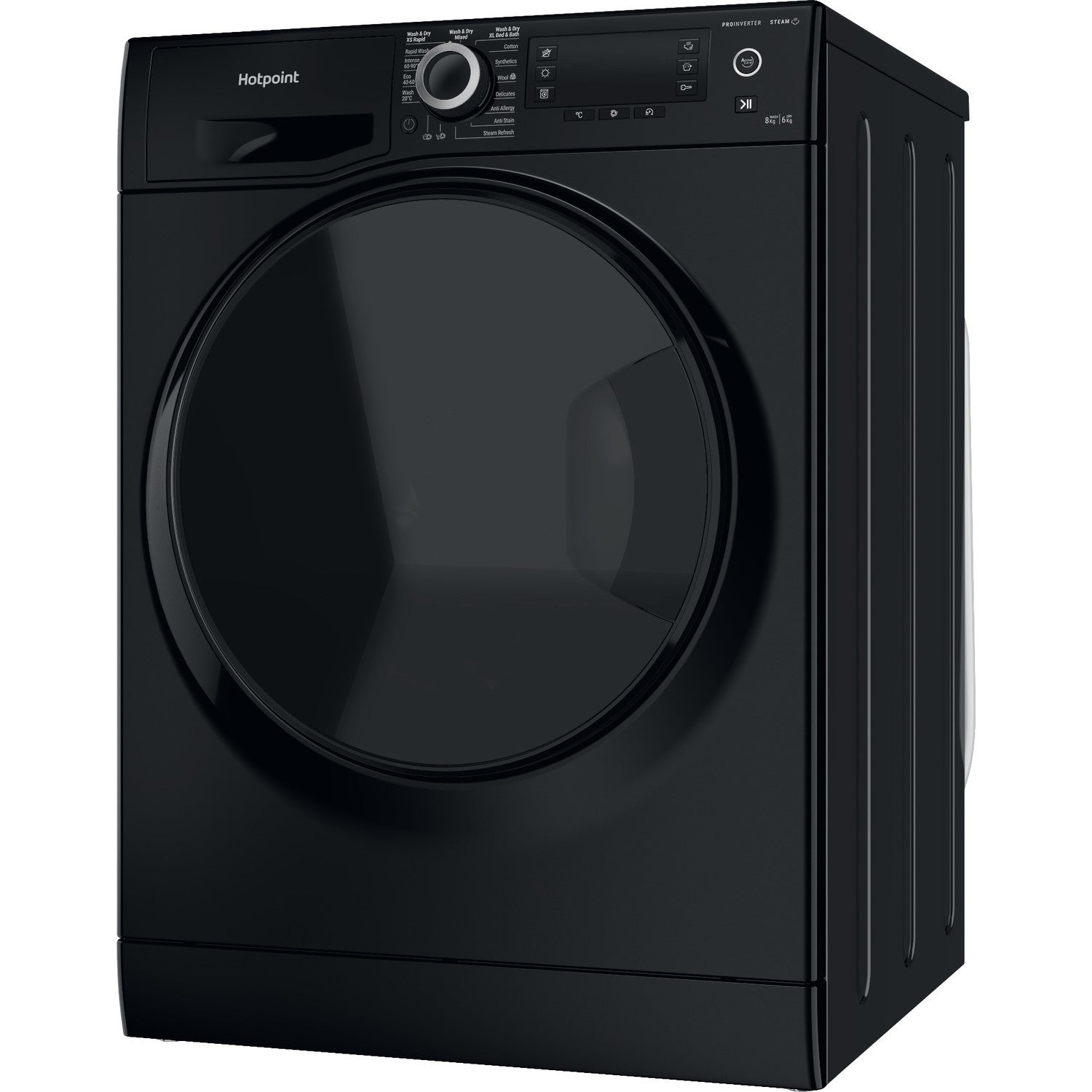 Hotpoint NDD86448BDAUK 8+6kg ActiveCare 1400 Spin Washer Dryer Black