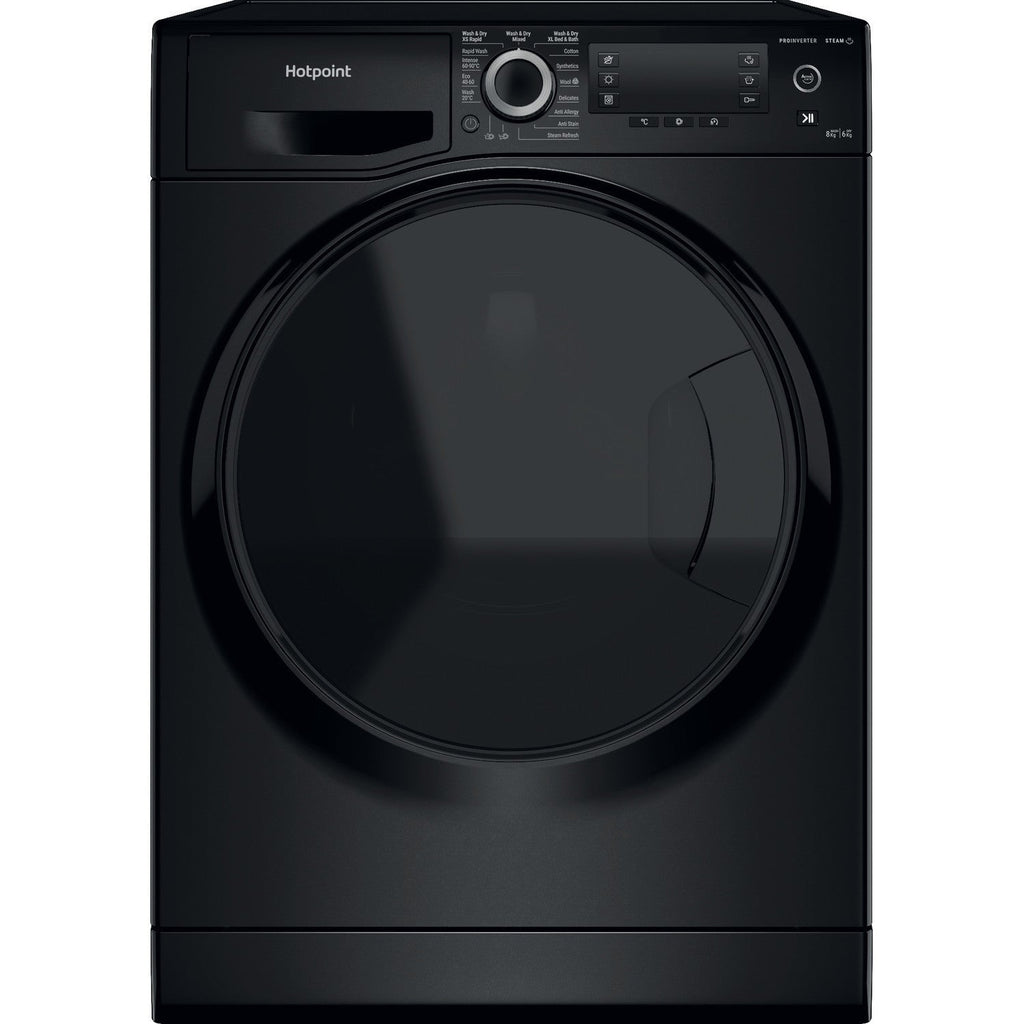 Hotpoint NDD86448BDAUK 8+6kg ActiveCare 1400 Spin Washer Dryer Black