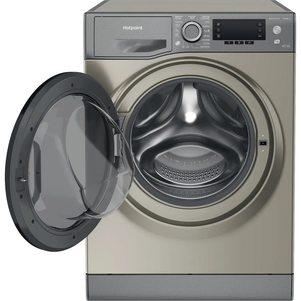Hotpoint NDD86448GDAUK 8kg 1400 Spin ActiveCare Freestanding Washer Dryer Graphite