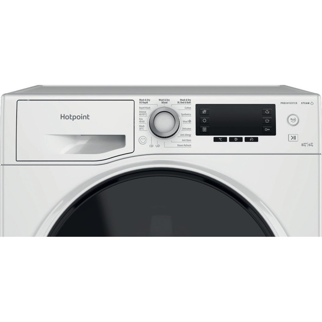 Hotpoint NDD86448WDAUK 8+6kg 1400 Spin ActiveCare Washer Dryer White