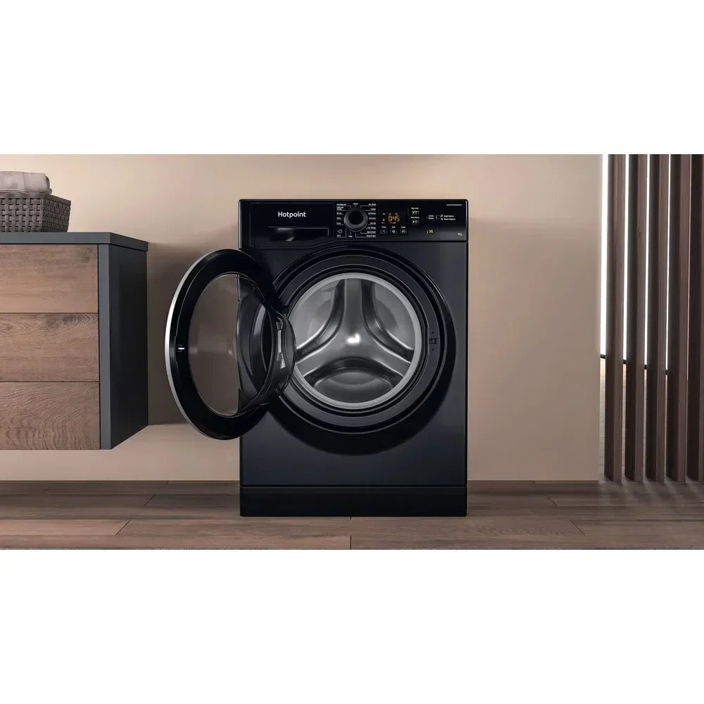 Hotpoint NSWM965CBSUKN 9kg 1600 Spin Washing Machine Black