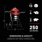 Kamado Joe® Classic Konnected Joe™ Digital Charcoal Grill and Smoker
