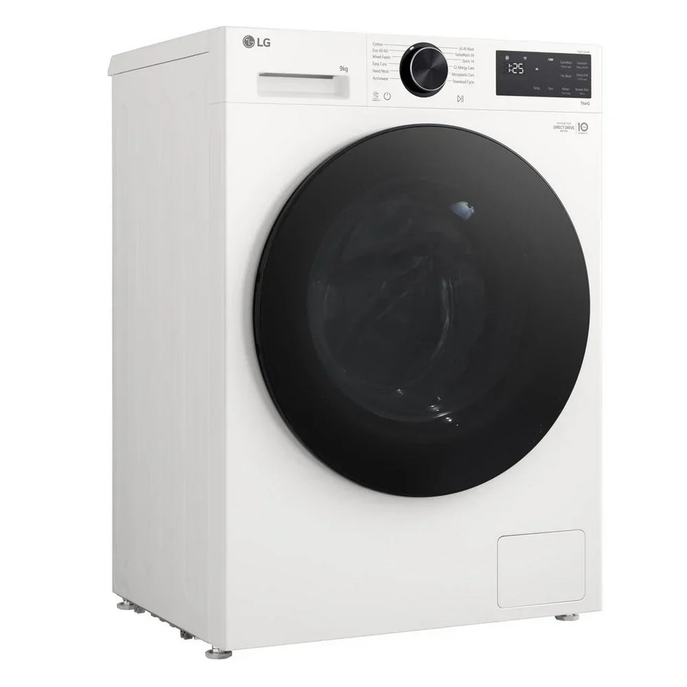 LG F2X50S9TWB VX50 Series 9kg 1200 Spin WiFi Enabled Front Load Washing Machine White - A Rated