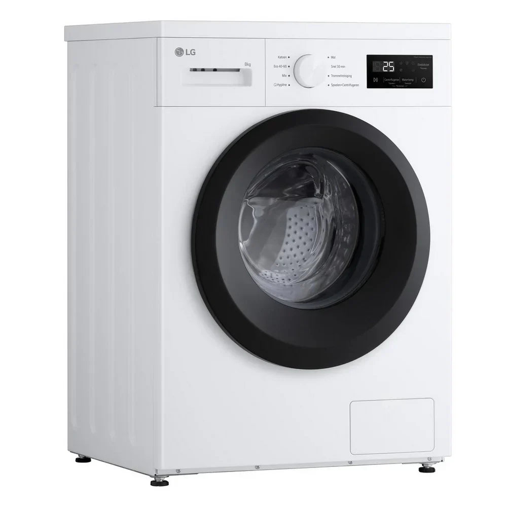LG F4A10S8NWK 8kg 1400 Spin Front Load Washing Machine White - A Rated