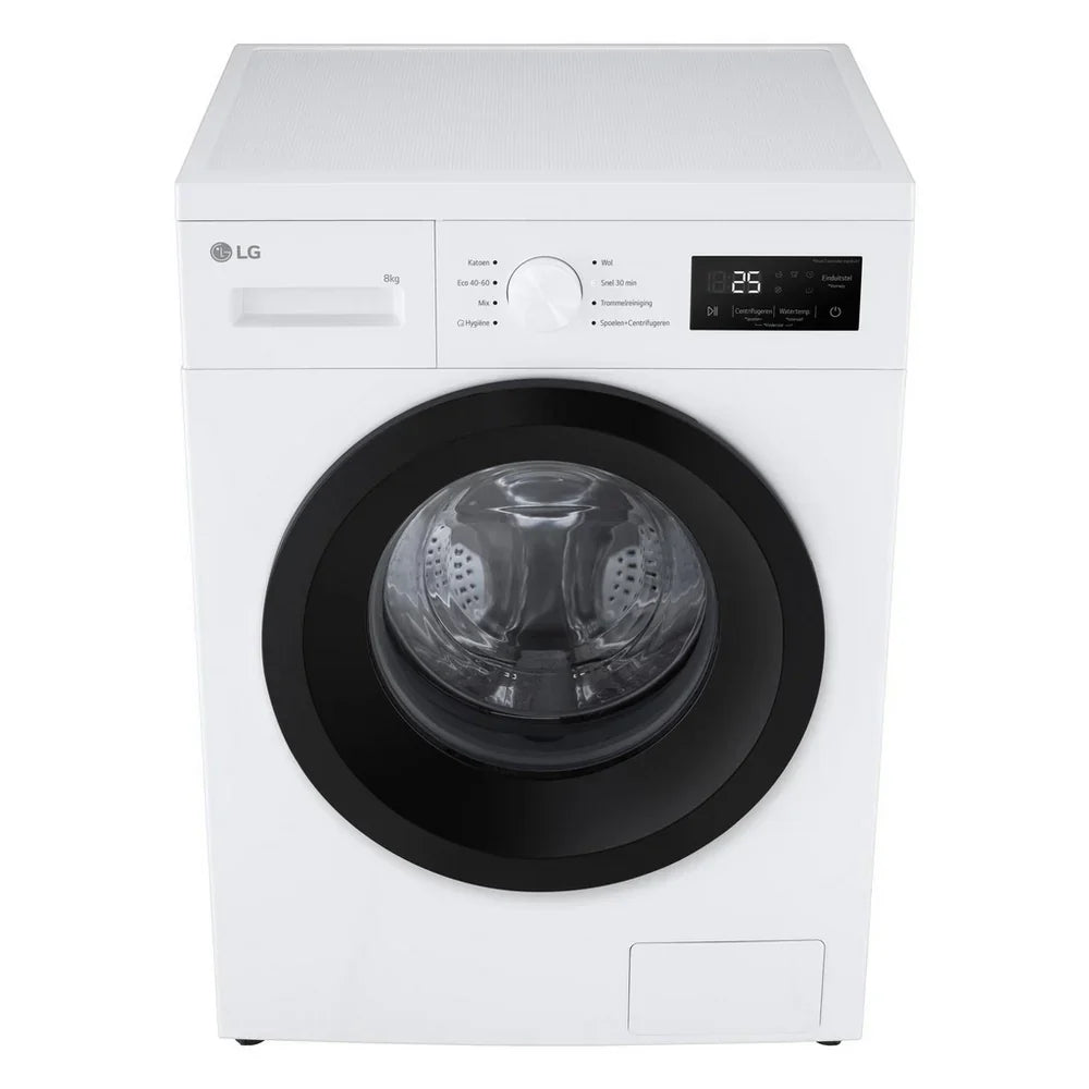 LG F4A10S8NWK 8kg 1400 Spin Front Load Washing Machine White - A Rated
