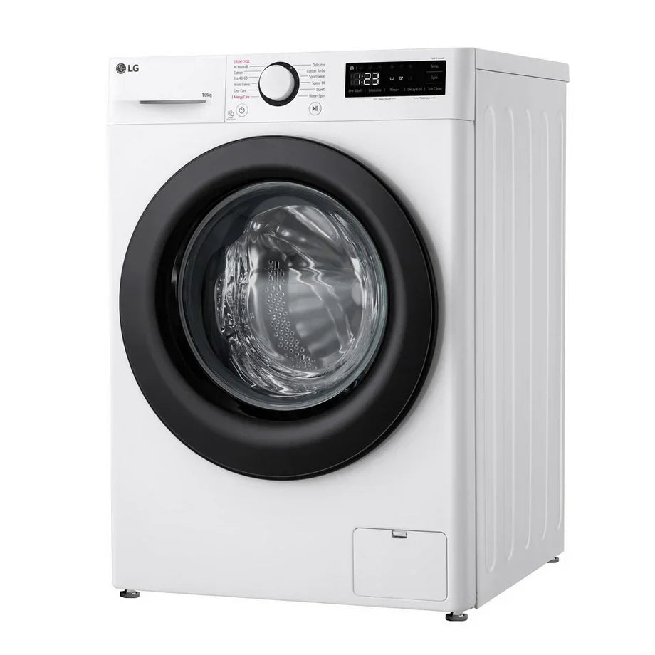 LG F4Y510WBLN1 10kg Steam 1400 Spin Freestanding Front Load Washing Machine White - A Rated