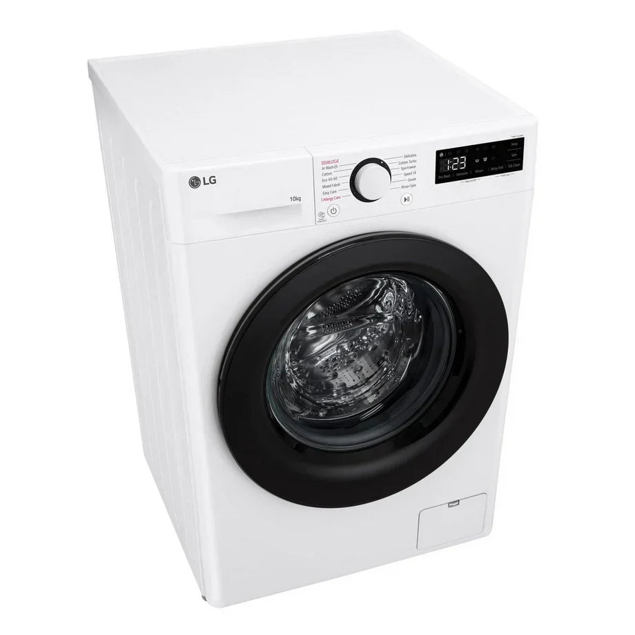 LG F4Y510WBLN1 Washing Machine Front Load 10 kg 1400 Spin White - Clearance