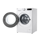 LG F4Y510WBLN1 Washing Machine Front Load 10 kg 1400 Spin White - Clearance