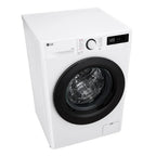LG F4Y511WBLN1 11kg Steam 1400 Spin Freestanding Front Load Washing Machine White - A Rated