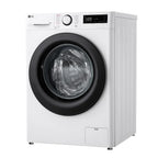 LG F4Y511WBLN1 11kg Steam 1400 Spin Freestanding Front Load Washing Machine White - A Rated