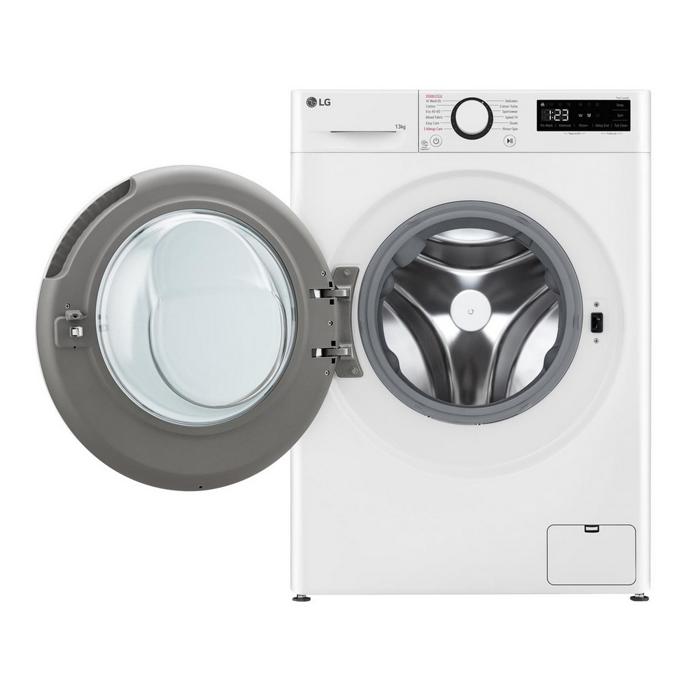 LG F4Y513WWLN1 13kg 1400 Spin AI Direct Drive Freestanding Washing Machine White