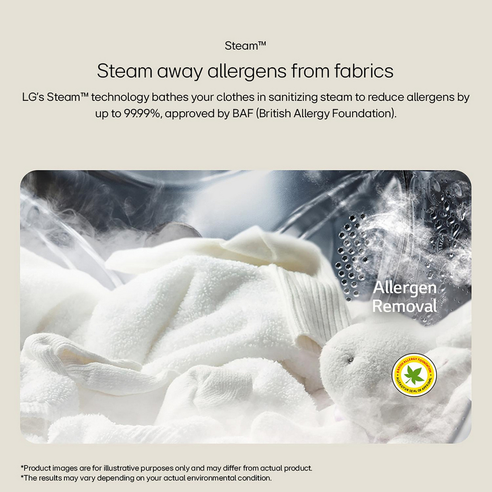 LG FWY706GBTN1 10+6 kg 1400 Spin Freestanding Washer Dryer Slate Grey