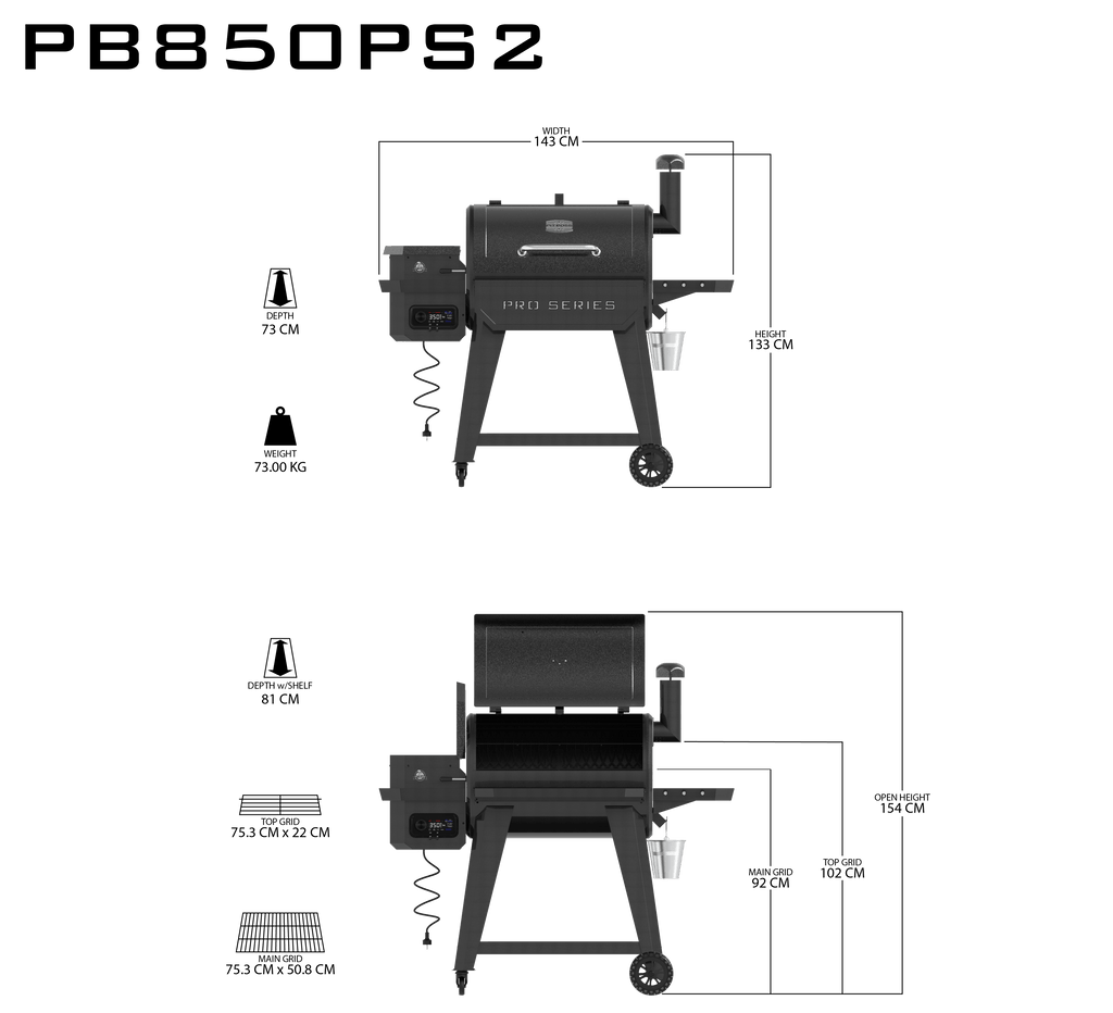 Pit Boss Pro Series 2 850 WiFi Pellet Grill