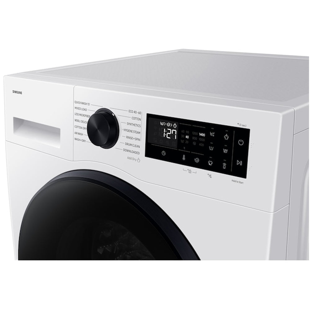 Samsung Series 5 WD11DG5B15BEEU Ecobubble AI Energy 11kg+6kg 1400 Spin Washer Dryer White