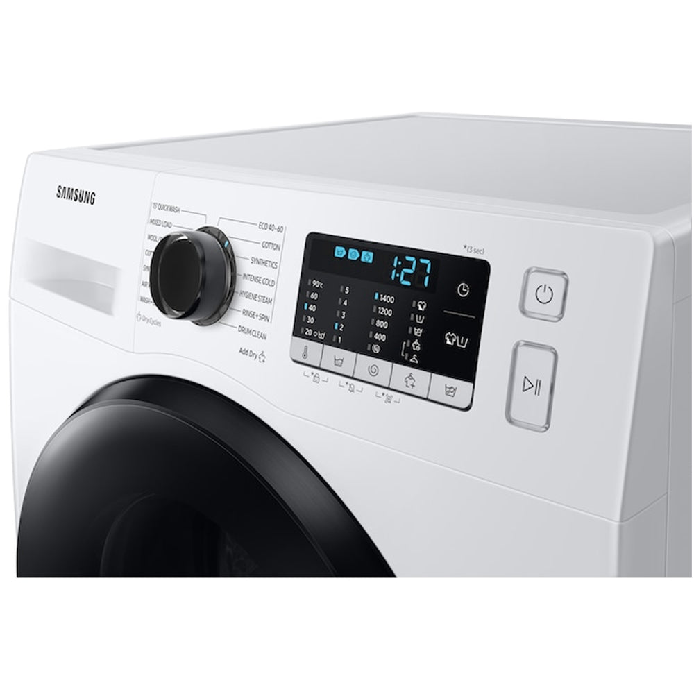 Samsung Series 5 WD80TA046BEEU Ecobubble AI Energy 8kg+5kg 1400 Spin Washer Dryer White