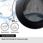 Samsung WW11DG6B25LBU1 11kg 1400 Spin Washing Machine Black - A Rated