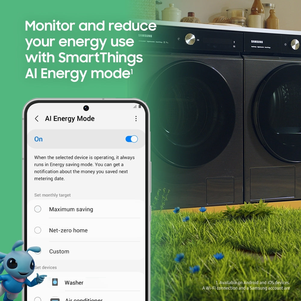 Samsung WW11DG6B25LBU1 11kg 1400 Spin Washing Machine Black - A Rated