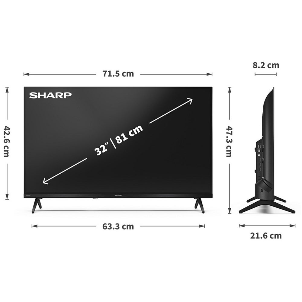 Sharp 1T-C32HE2245KB HDR LED Smart TiVO TV with Freely 2025