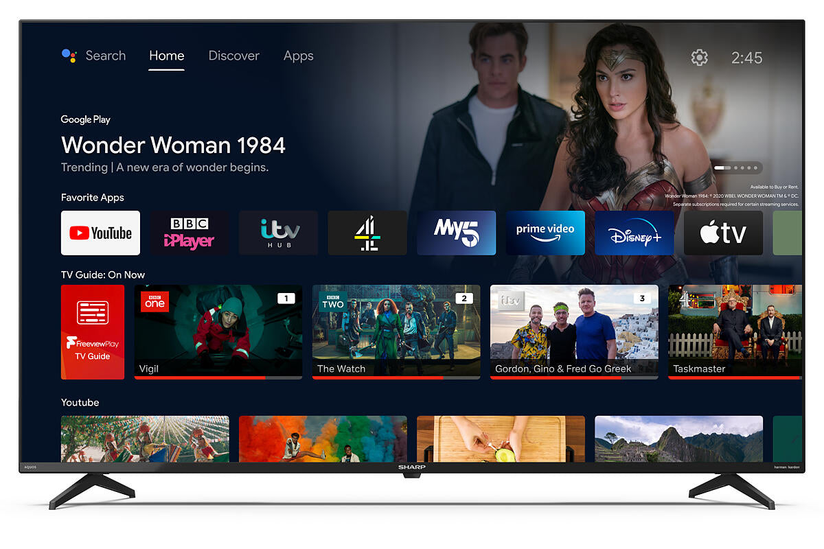 Sharp 4T-C55FN2KL2AB 55 Inch 4K Ultra HD Smart TV