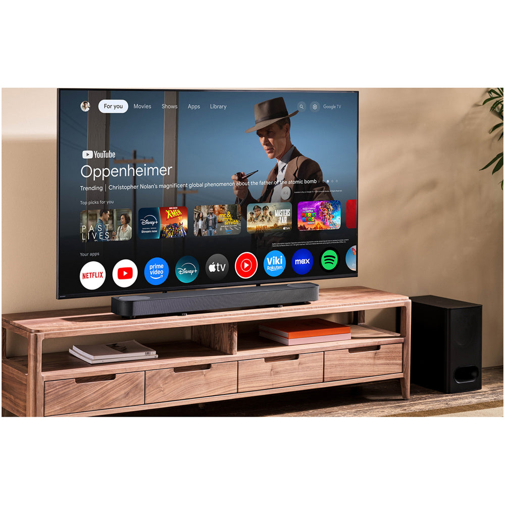 Sony K55XR55B 55 Inch BRAVIA 5 Mini LED 4K UHD HDR Smart TV and HT-B600 3.1.2ch BRAVIA Theatre Bar 6 Soundbar with Subwoofer