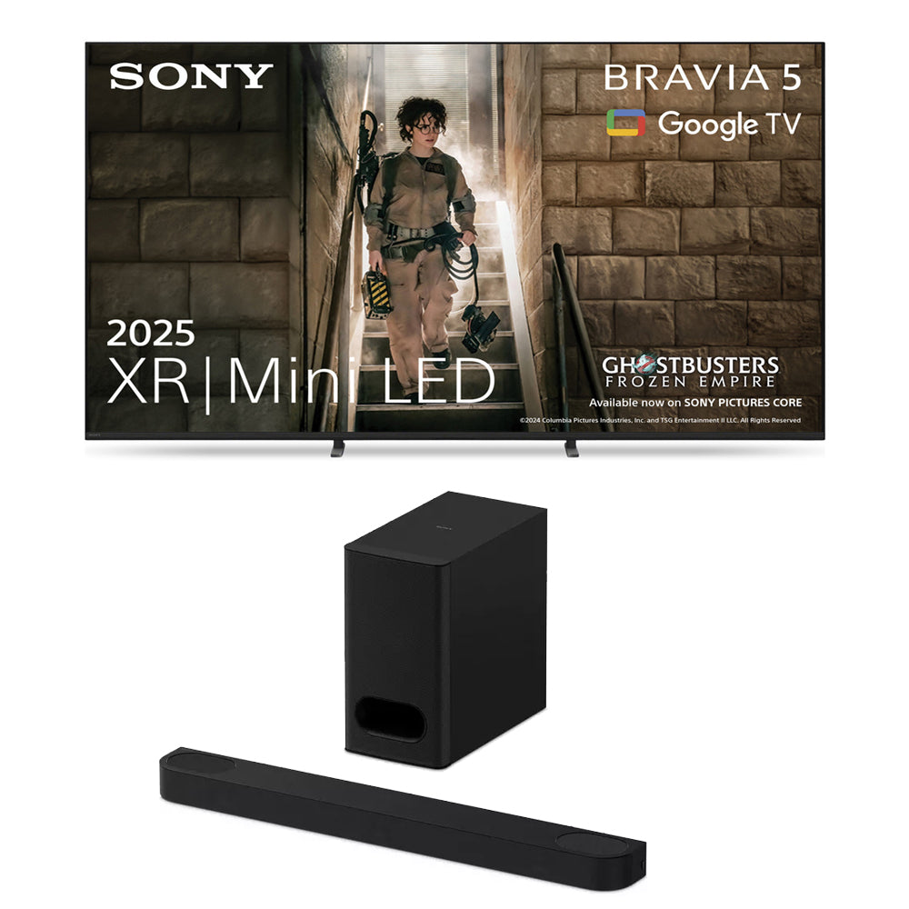 Sony K55XR55B 55 Inch BRAVIA 5 Mini LED 4K UHD HDR Smart TV and HT-B600 3.1.2ch BRAVIA Theatre Bar 6 Soundbar with Subwoofer