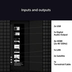 Sony K65XR70U 65 Inch BRAVIA 7 XR70U 4K QLED Mini LED Smart Google Bravia TV 2024